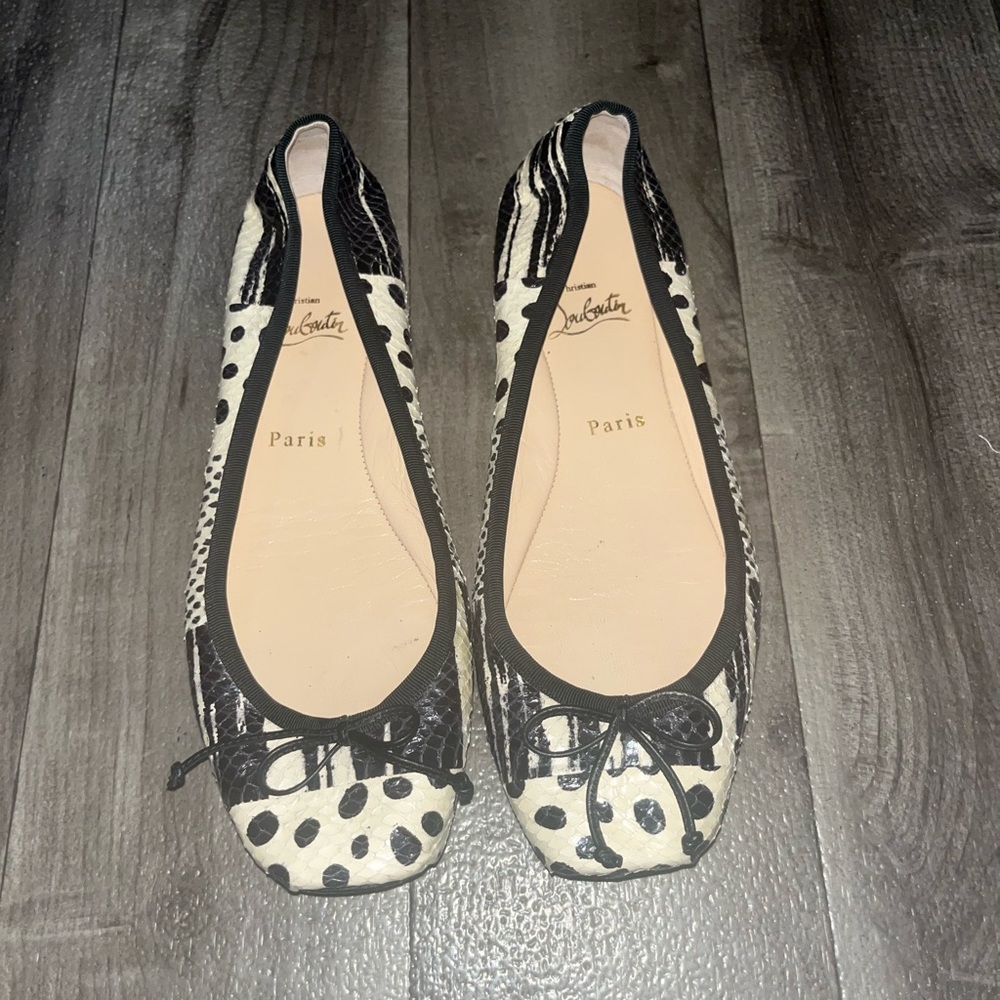 Christian Louboutin Mamadrague Square Toed Ballet Flats Size 41.5